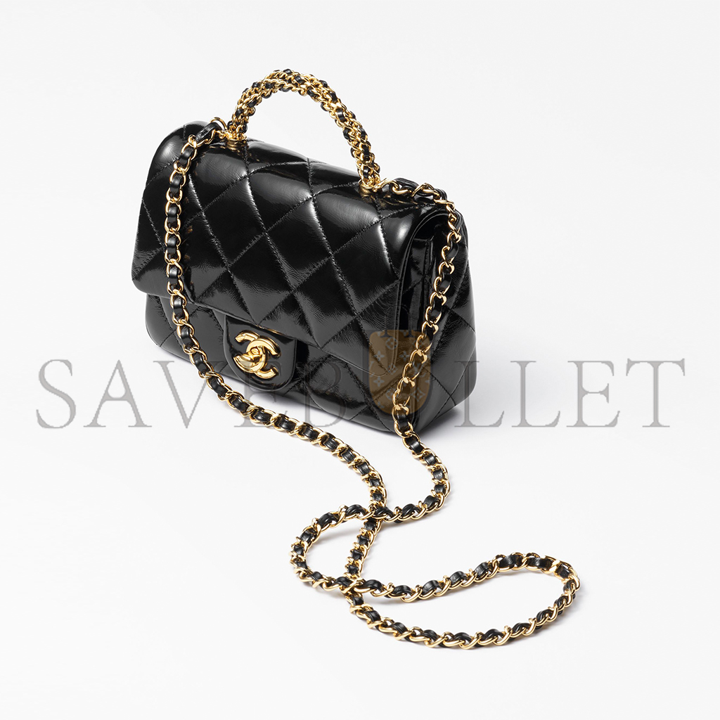 CHANEL MASTER MINI FLAP BAG WITH TOP HANDLE AS5032 (19*14*8cm)